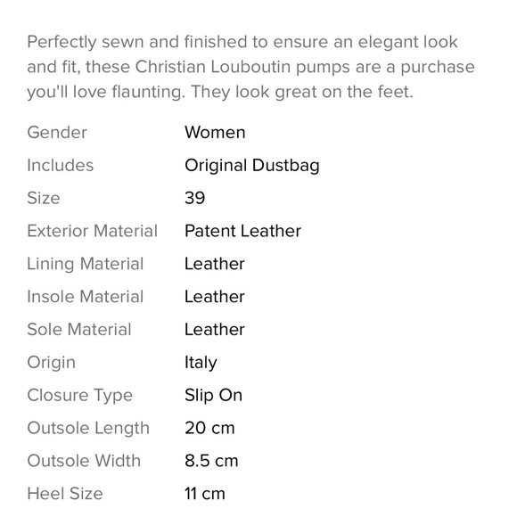 Christian Louboutin Ron Ron 100 Patent Calf Turtle Round Toe Heels, Size 39 - Picture 3 of 11